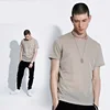 Custom logo high quality basic men's tencel short sleeve plain round neck t shirt
