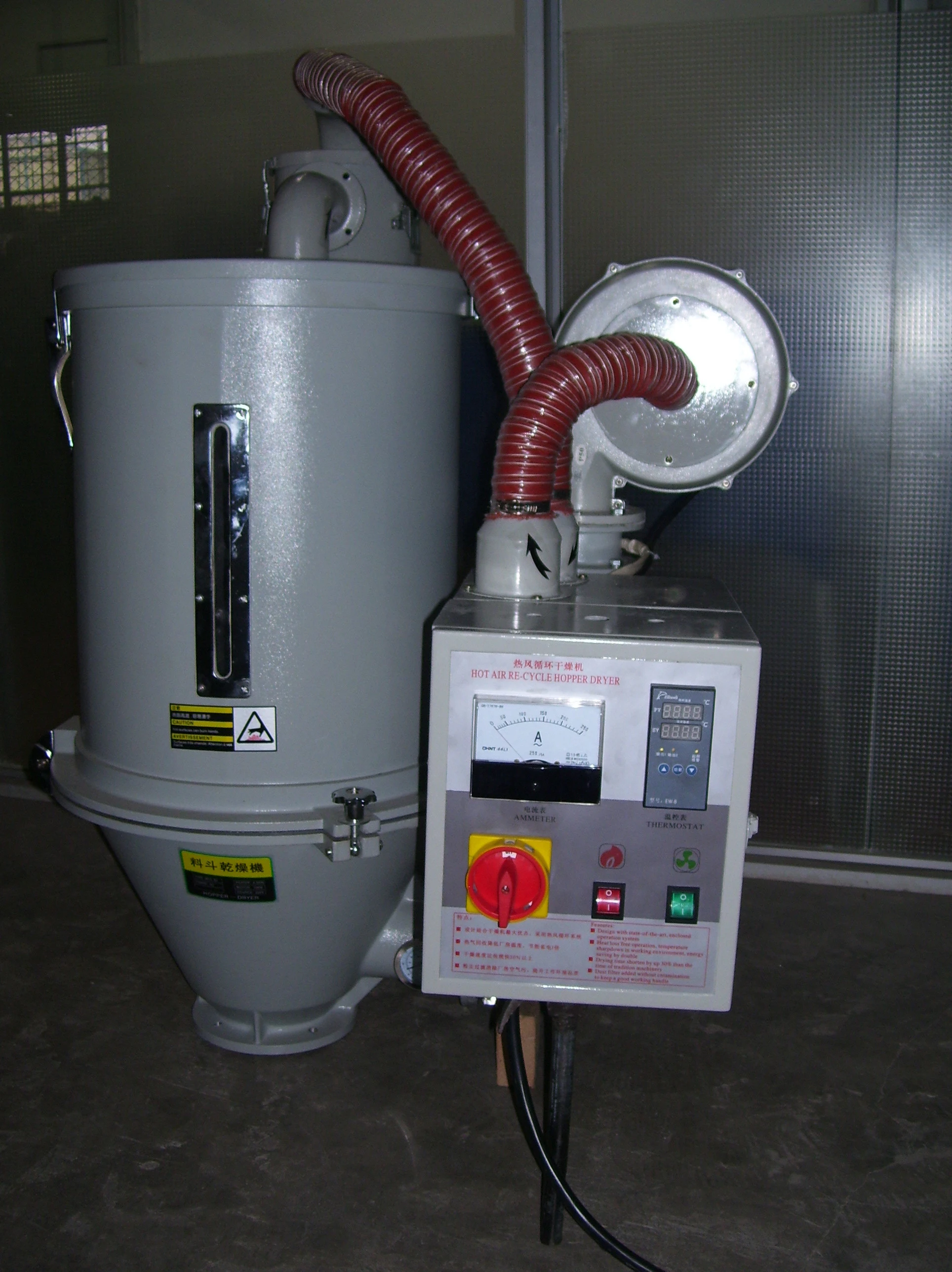 Hot Air Recycle Dryer Industrial Plastic 3in1 Dehumidifying Dryer