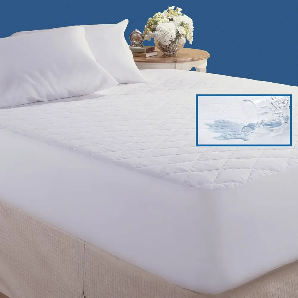 cover with washable quilted cotton mattress pad/mattress bed for