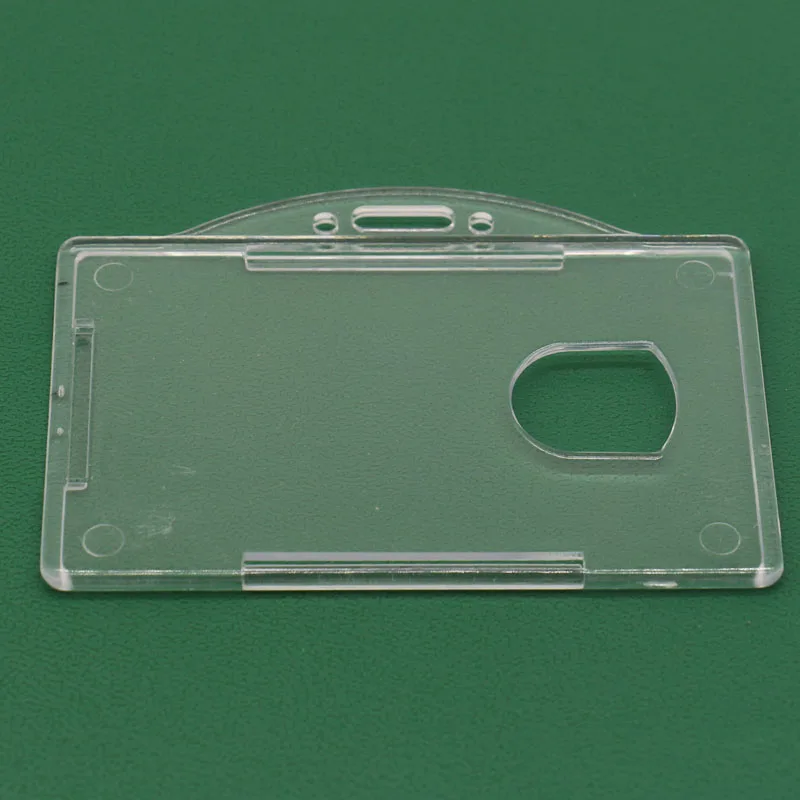 Hard Plastic Horizontal Id Pass Card Holder Badge Holder Access Card ...