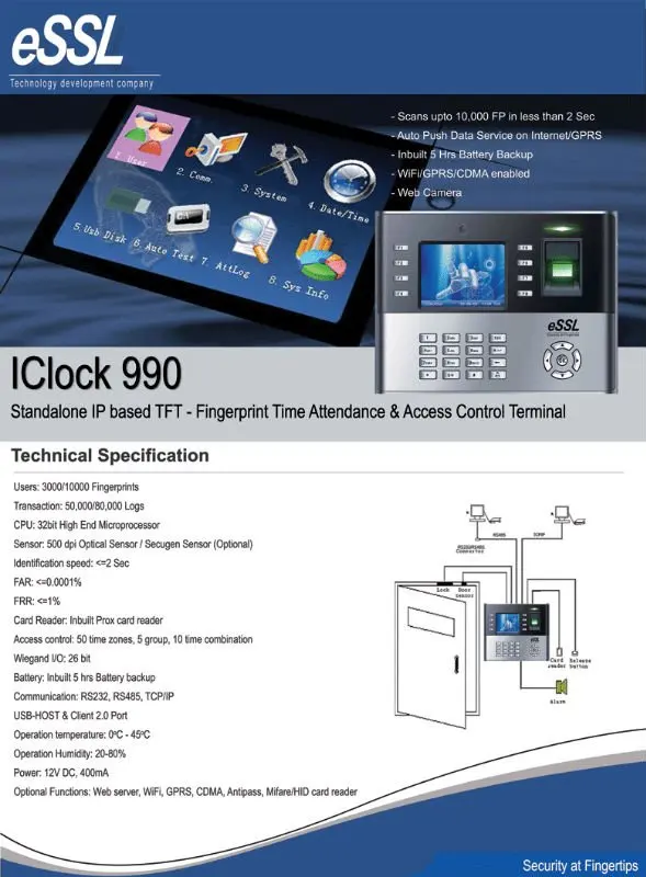 iclock 990 user manual