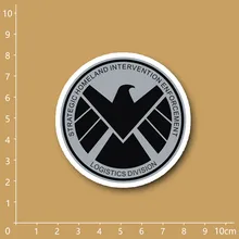 Marvel SHIELD logo Notebook/refrigerator/skateboard/trolley case/backpack/Tables/book PVC sticker