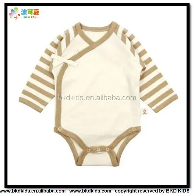 Bkd Nature Color Baby Clothes Kimono Organic Bamboo 2023 Summer Short