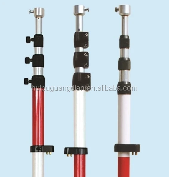 telescopic aluminum prism pole 5m