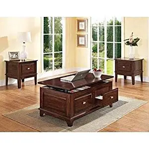 Malachi Lift Top Coffee Table, Walnut Durable and Functional Coffee Table