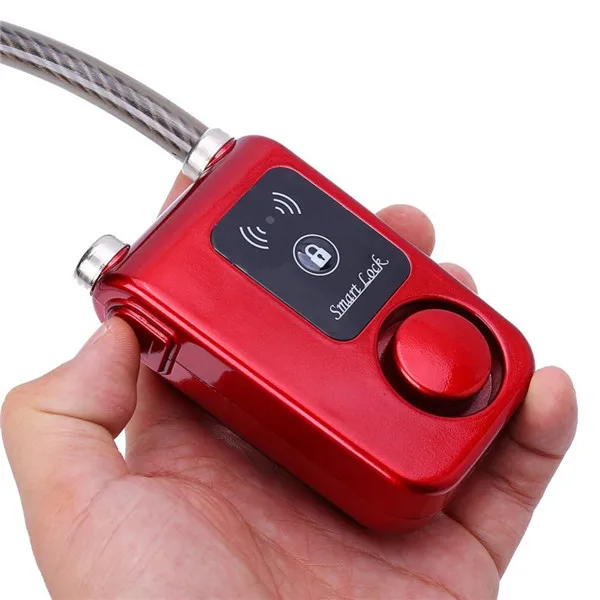 Smart Bluetooth Bicycle Security Lock Anti Theft 105dB Alarm For Smart Phone DY