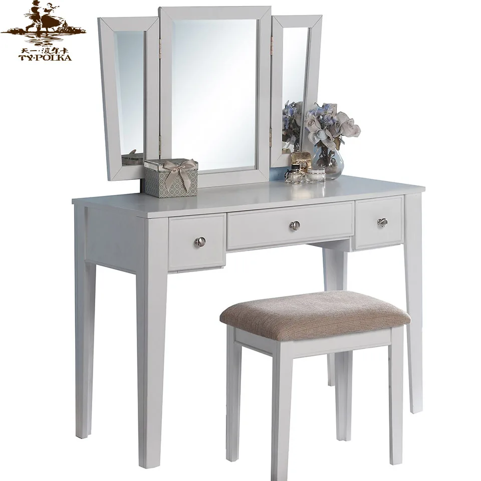 Custom Color Wooden Female Makeup Dresser With Mirror Buy Wooden