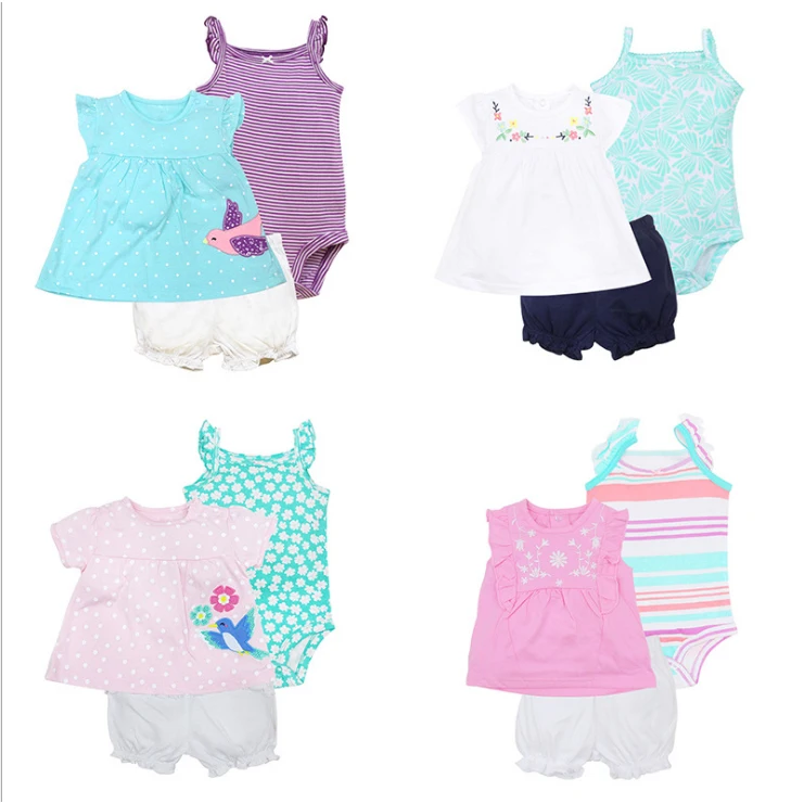 New Arrival Unique Baby Clothes Cheap Cute Baby Girl Summer Clothes