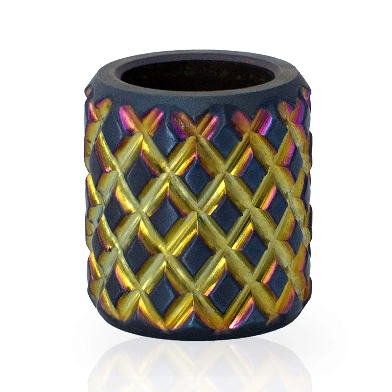 F6I0 Titanium Alloy Parachute Cord Bead Lanyard Unique Charms Beads Pattern