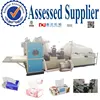 Domestic Box Facial Tissue Paper Making and Cutting Machine Price,Plastic Film Facial Tissue Folding and Embossing Machine