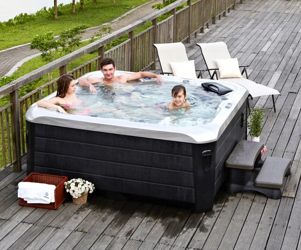 High Quality 6 Persons Outdoor Balboa Luxury Hot Tub Swim Spa Whirlpool Acrylic Hydrotherapy Spa