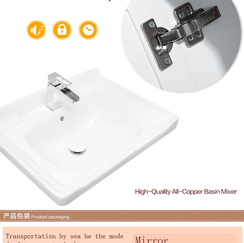 Waterproof Cabinet bathroom Design Wash Basin Vanity Wood
