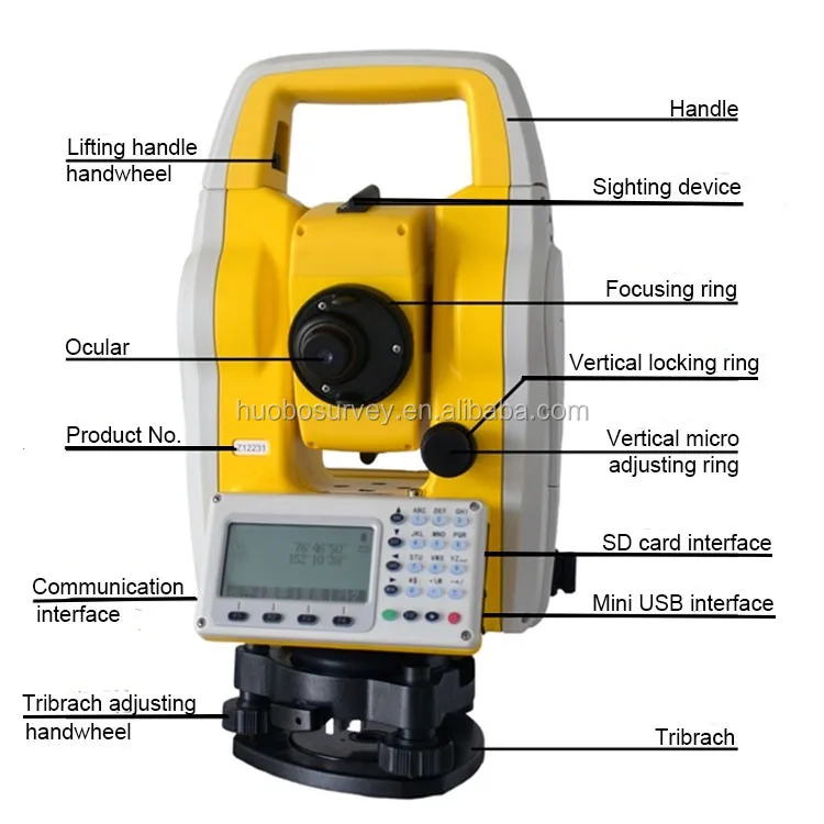 Geodetic Surveying Distance Measuring Total Station - Buy Distance ...