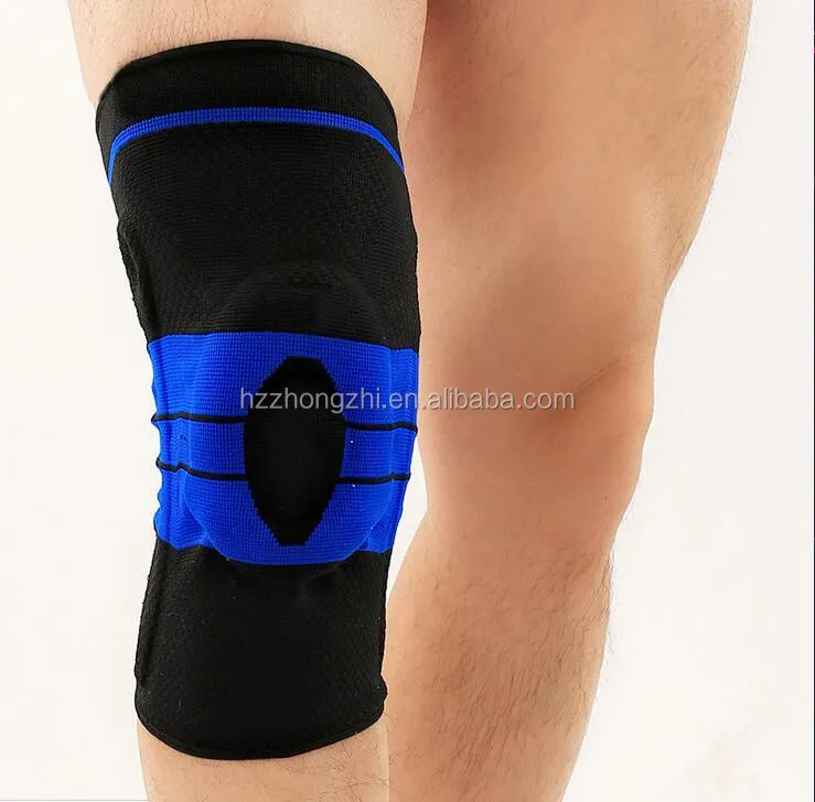 Compression fit Recovery Knee Sleeve Support With Silicone