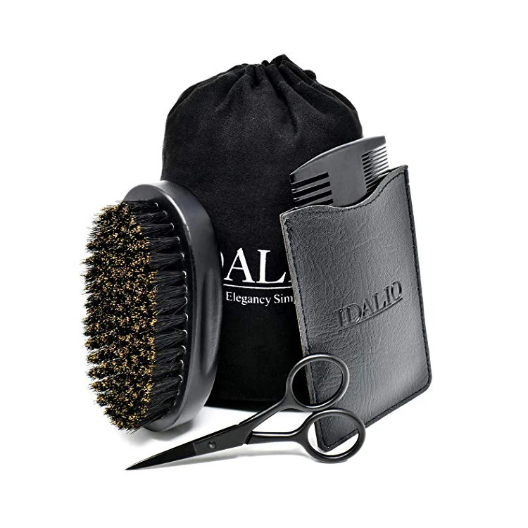 FQ brand wholesale wood hairbrush 100% boar bristle hair beard brush