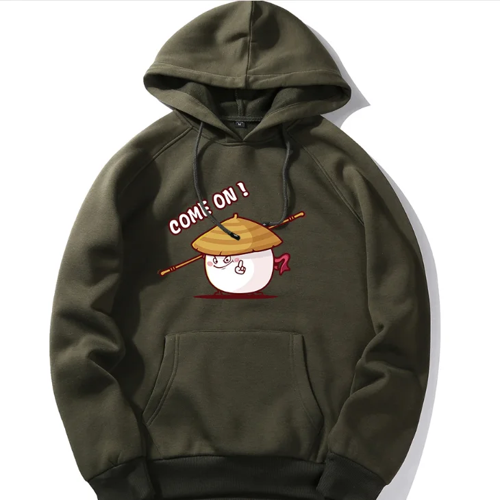 New Fashion Custom Cartoon Hoodies Color Block Hoodies Crewneck