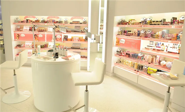 Retail Display Shelf Store Design For Cosmetics Small Shop - Buy Store ...