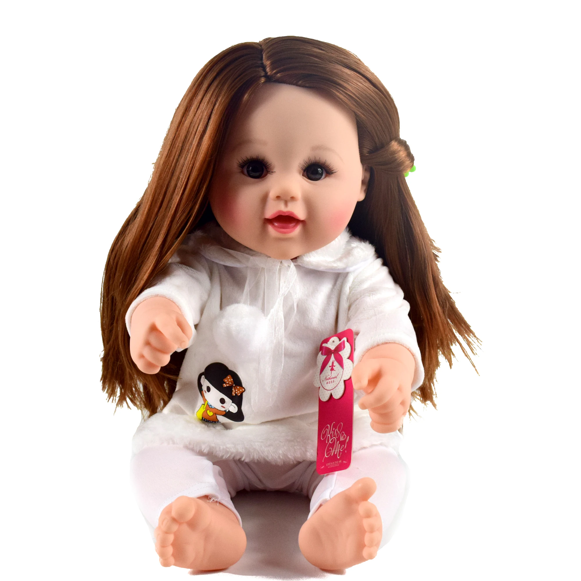 教育玩具风格塑料婴儿娃娃 18 英寸女孩娃娃为儿童