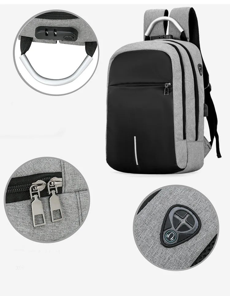 New bag travel bags waterproof USB multifunctional backpack for laptop computer bag charging anti-theft backpack