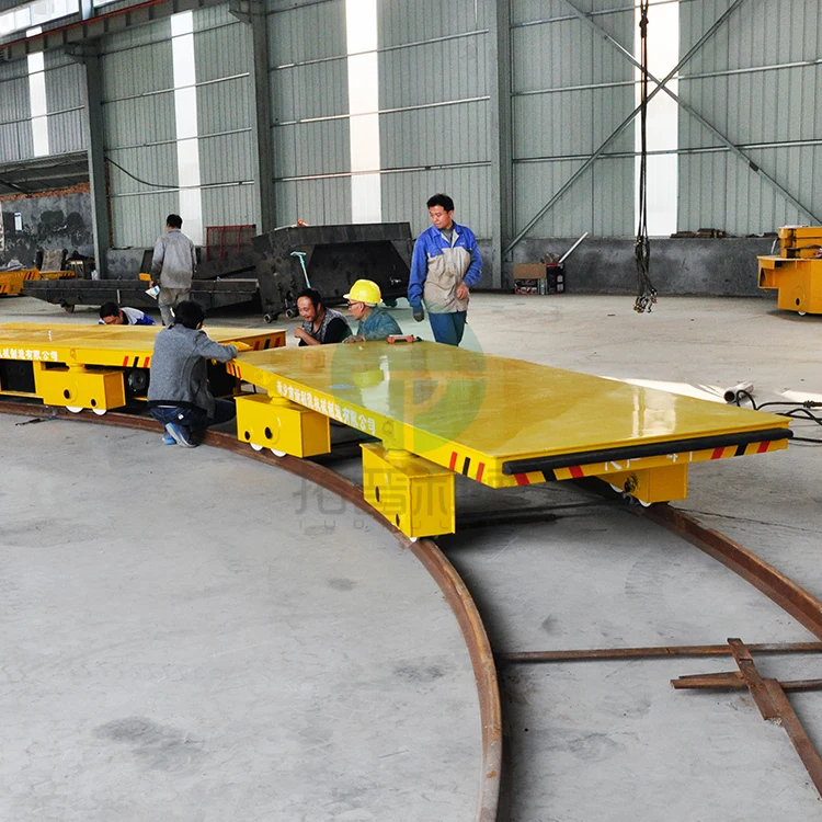 Heavy Load Industrial Motorized Battery Driven Railway Transfer Trolley ...