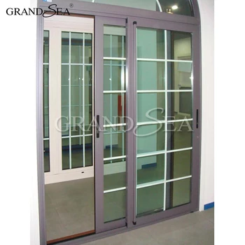 Factory Price Grill Design Aluminum Frame Sliding Glass Door Buy