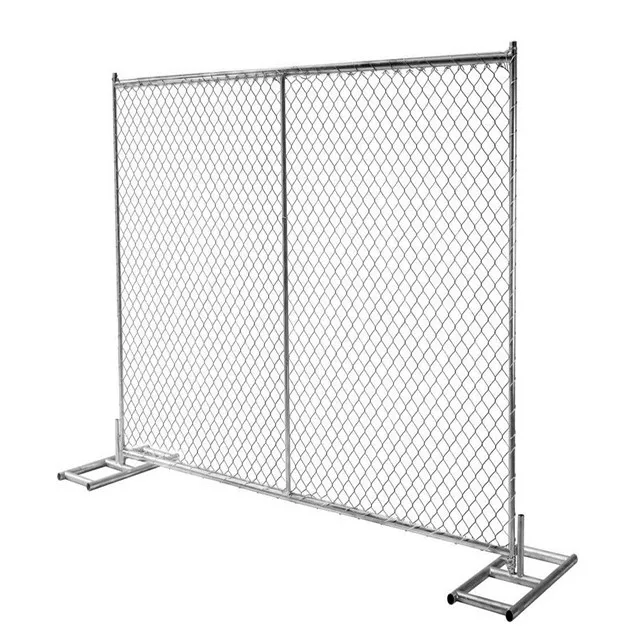 6' Height X 12 ' Width Temporary Chain Link Fence For Construction ...