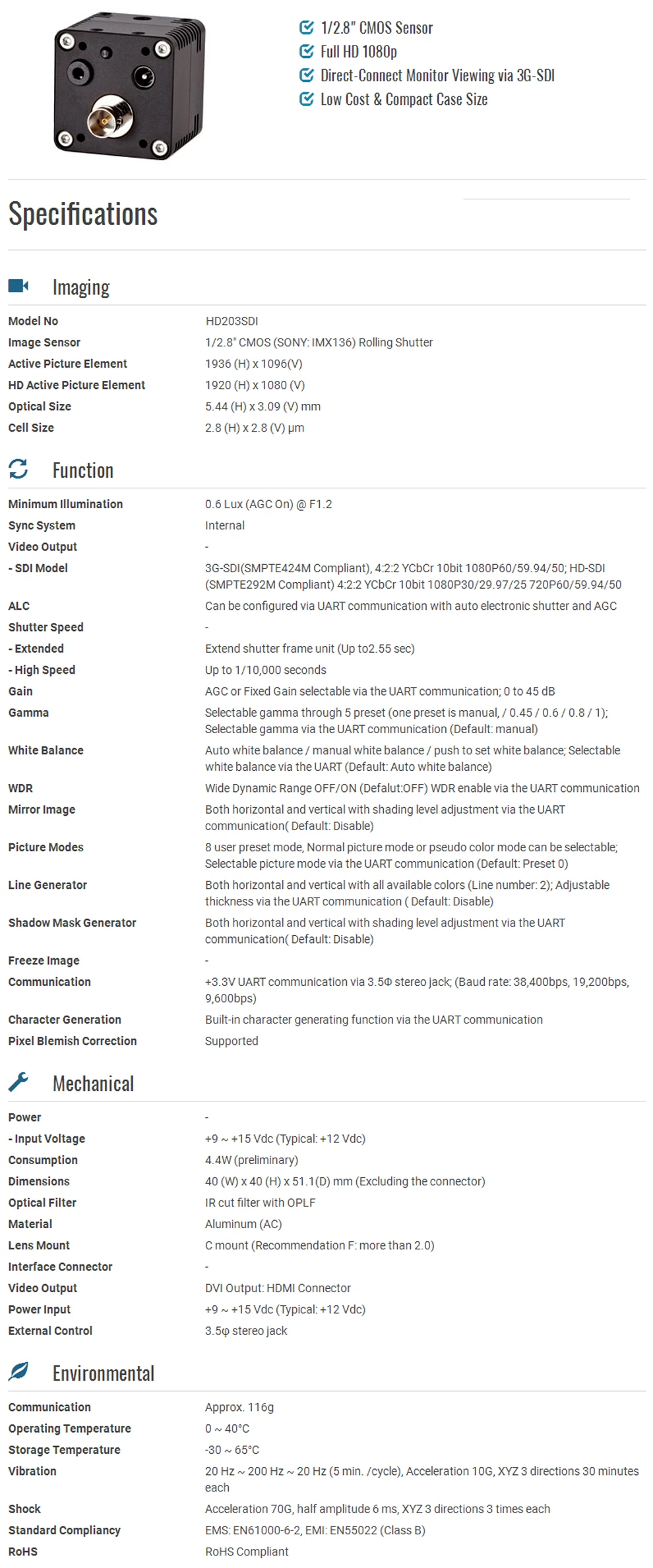 Full HD 1080P Zeiss Type Microscope Video Camera