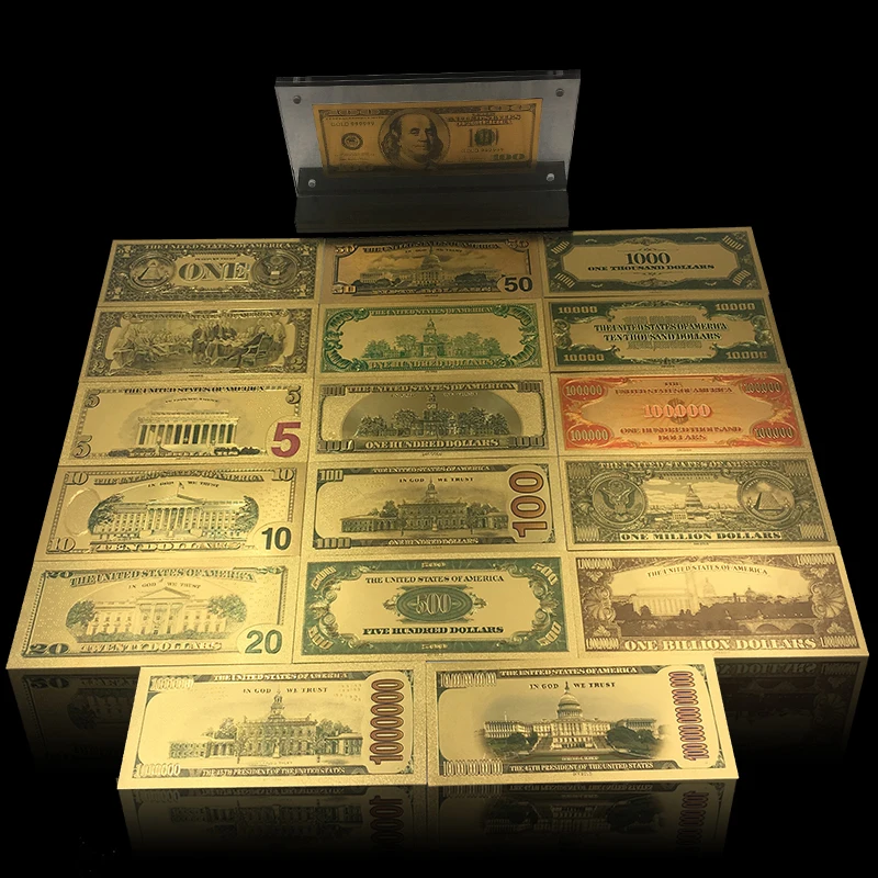100 Trillion Dollars Gold Banknote Reserve Bank Of Zimbabwe Currency Paper Money For Gifts Buy