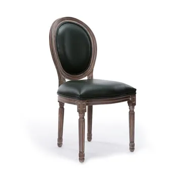 Classical Wood Round Back Dining Chair With Customized Pattern - Buy