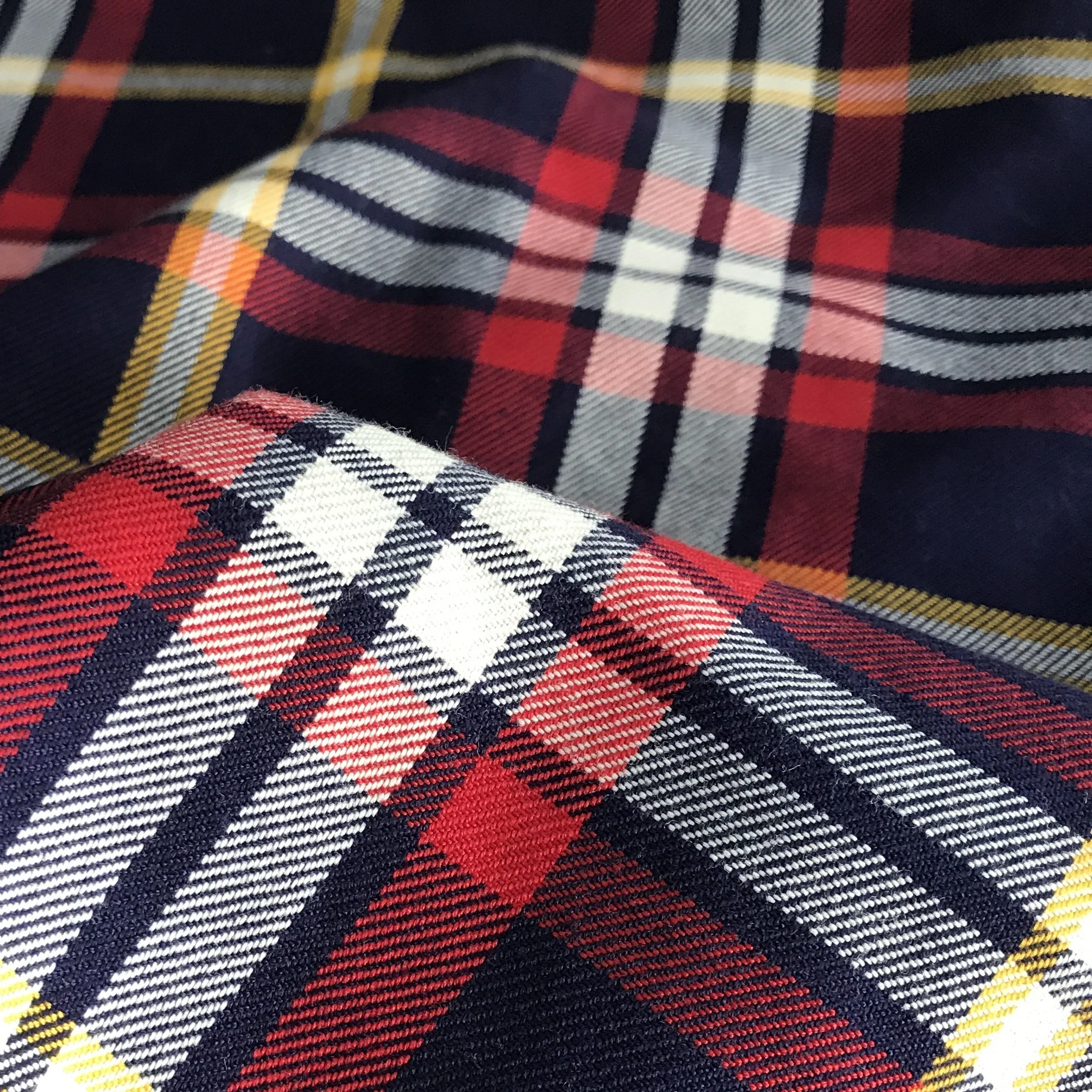 65 Polyester 35 Viscose School Uniform Material Yarn Dyed Check