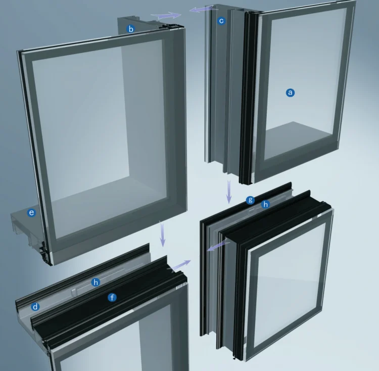 China Manufacturer Hot Sale Direct Price Unitized Aluminum Curtain