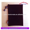 Customized different size Black Drawstring Pu Leather pouch