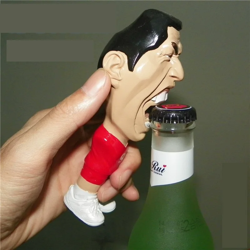 2016 Free shipping 3D stereoscopic Suarez World Cup souvenir beer bottle opener gift ideas