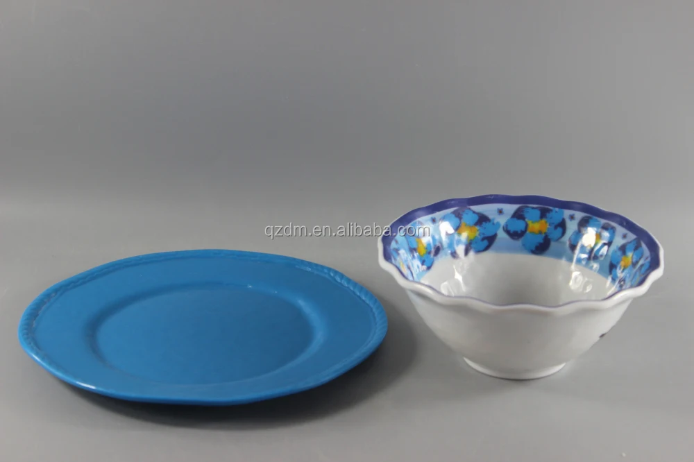 Rope Edge Melamine Plates And Bowls