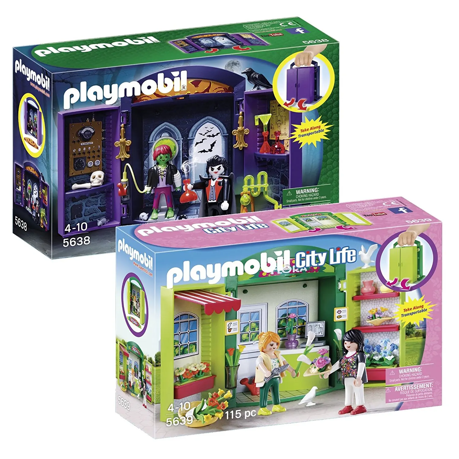 playmobil haunted house play box