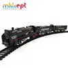 Plastic battery operated railway train toy with sound &light