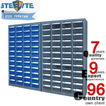 48 Plastic Small Parts Storage Drawer Cabinet Metal Spare Parts