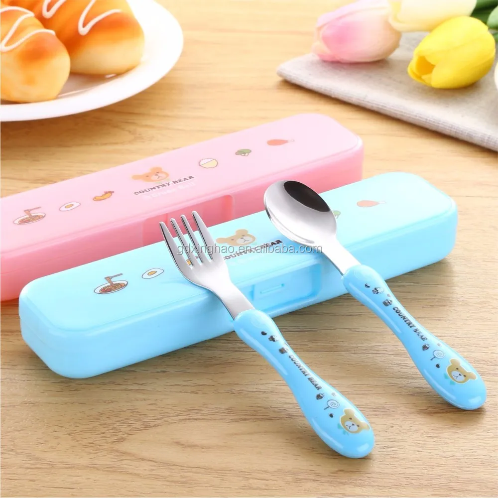 Printed Plastic Cutlery Set For Kids Bowls Kids Cutlery 18/10 Buy