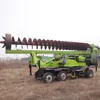 hydraulic pipe spiral piles piling foundation drill machine