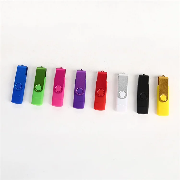 Colorful OTG Usb flash drive 8gb 16gb 32gb 64gb 128gb flash drive Swivel Pen Drive memory stick pendrive usb as gift - ANKUX.COM