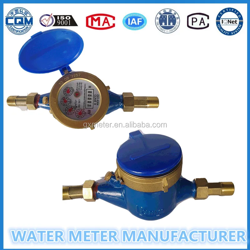 Multi Jet Dry Dial Brass Body Class B Dn15mm Copper-can Register Water ...