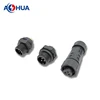3 pin male female wall mount wire to panel connector