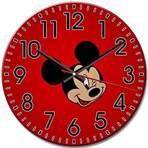 Arabic Numbers New Quiet Gift Round Wall Clock Disney Epic Mickey Frameless 10 Inch / 25 cm Diameter
