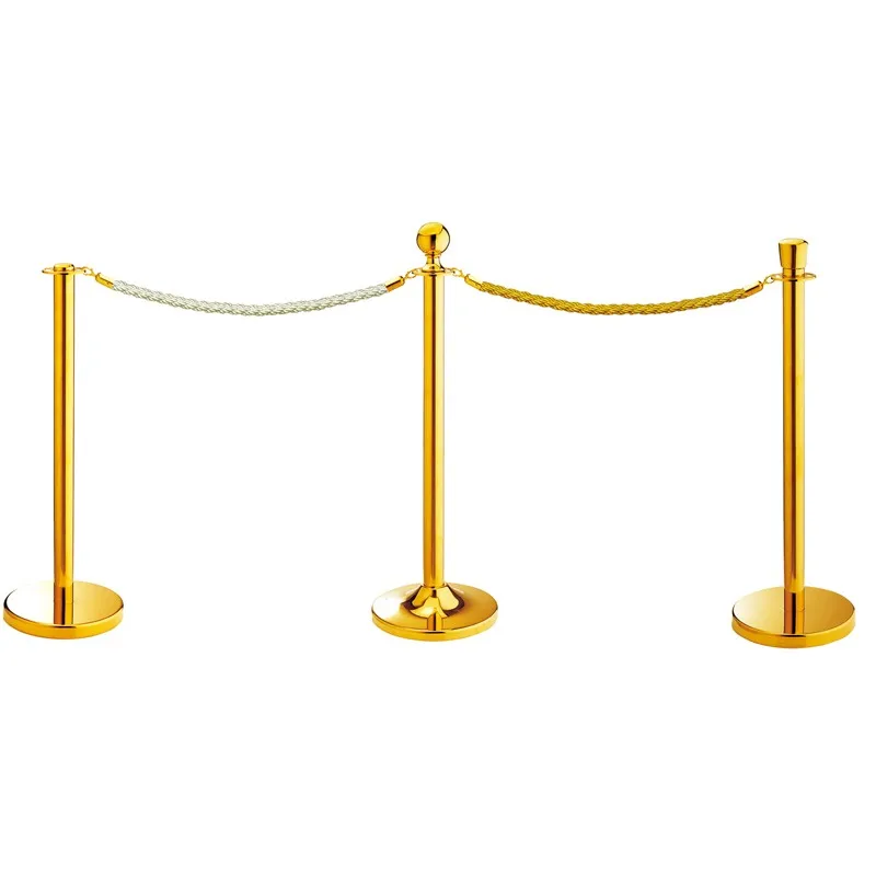 Customized Aluminum Crowd Control Thread Pole Rope Queue Barrier
