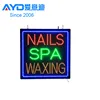Hot Cake Indoor LED Display LED Flasher Nails Spa Waxing LED Advertising Screen Factory Supplier