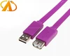 Colorful USB2.0 flat slim extension cable A male to A female OTG shorter adapter cord