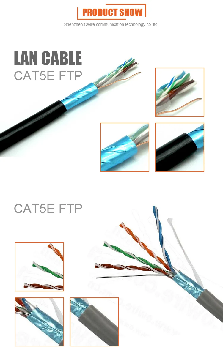 Cat 5e Ftp Indoor Network Cable,Cca Cat5 Outdoor Lan Cable - Buy Cat5 ...