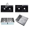 Buy Wholesale Direct From China Waste Fittings Kitchen Sink With Double Drain Boards Dish Drainer #4888