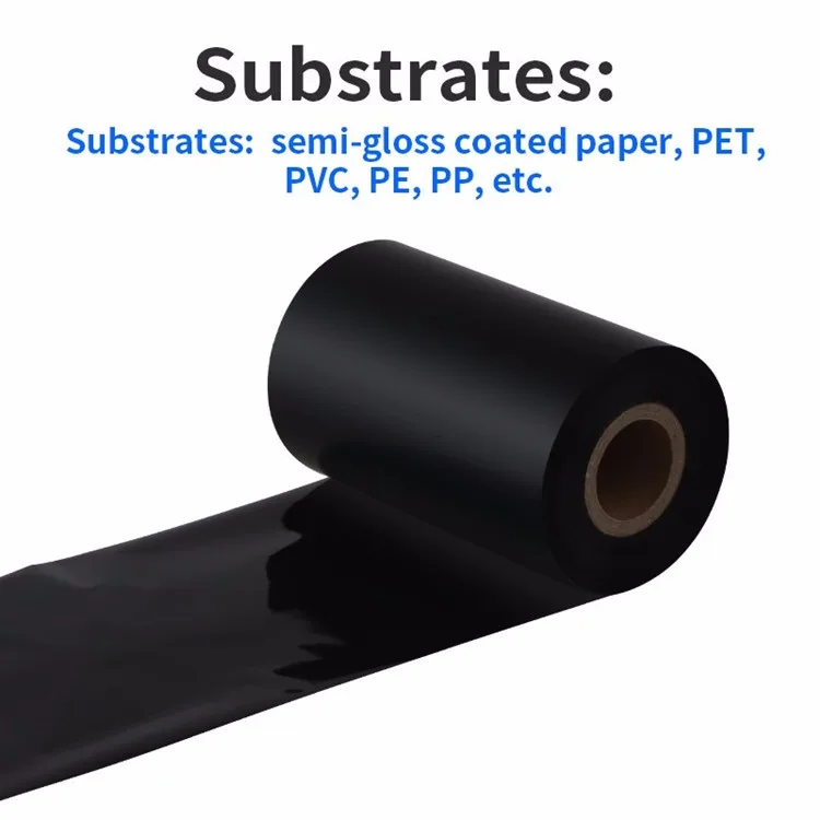 OEM High Quality Wax TTR (Thermal Transfer Ribbon) 30mm x 100 meters barcode ribbon