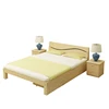 Solid wood storage pine wood wooden bed with drawers